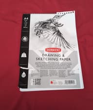 Image of Derwent Sketch Pad A4 Portrait, Drawing & Writing,30 Sheets(Front cover damaged)