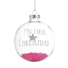 Image of Sass & Belle Baby Girl First Christmas Bauble *EL91