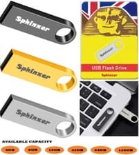 Image of 16 GB USB 2.0 MEMORY STICK FLASH THUMB PEN DRIVE MINI METAL
