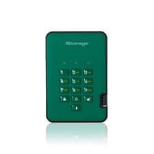 Image of iStorage diskAshur2 256-bit 1TB USB 3.1 secure encrypted solid-state drive - Gre