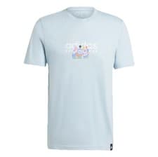 Image of Adidas Men's Codes Linear Graphic Wonder Blue T-Shirt Size Large Brand New