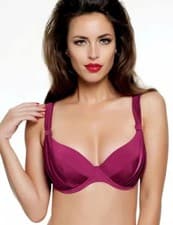 Image of Panache Halle Balcony Bikini Top SW0752 Swimwear Beach Top Cranberry