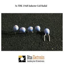 Image of 5x TDK Small Radial Inductor 3.9uH 5% 10% Coil 5mm Pitch EL0606RA-3R9J