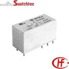 Image of Hongfa HF115F Series 1 Pole 12A Change Over relay PCB Mount 115VAC Coil