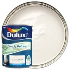 Image of Dulux Simply Refresh One Coat Matt Emulsion Jasmine White 5L Interior Decor New