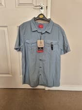 Image of Craghoppers Men's Nosilife Adventure Short Sleeved Shirt Fogle Blue Large - BNWT