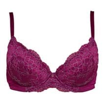Image of ann summers sexy lace sustainable plunge bra burgundy