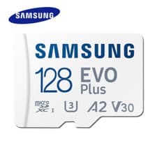 Image of 128GB Samsung EVO Plus Micro SD Memory Card SDXC U3 A2 V30 Class 10 130MB/S