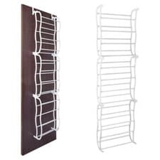 Image of 36 PAIR SHOE RACK OVER DOOR HANGING ORGANISER STORAGE STAND 12 TIER SHELF HOLDER