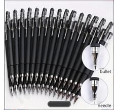 Image of 10 Pack Black Gel Pens | 0.5mm Fine Tip | Smooth Writing | Quick Dry Ink | Offic
