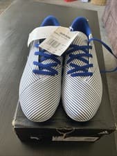 Image of adidas NEMEZIZ 19.4 FXG .J  football boots White Blue