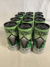 Image of Tenzing Natural Energy Drink Lime & Mint 250ml Pack of 12 Cans Free Uk Postage