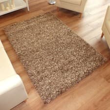 Image of Vista Light And Dark Beige Mix Large Shaggy Rug 1.2m x 1.7m