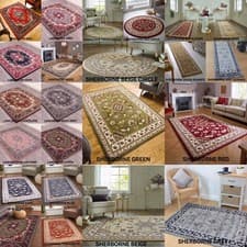 Image of Traditional Oriental Classic Rug Bedroom Living Room Small Large Carpet Runner