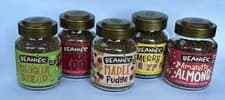 Image of 5x 50g Beanies Instant Coffee Jars Limited Edition Flavours Gingerbread Maple