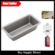 Image of Compact 7" Non-Stick Loaf Tin - Perfect for Cakes & Breads, Dishwasher Safe