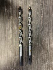 Image of 2 X 19MM X 320MM WOOD AUGER DRILL BITS - NEW
