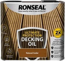 Image of Ronseal Ultimate Protection Decking Oil Natural Cedar 2.5L