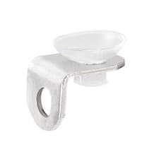 Image of 15 x 11 x 12mm Fixing Clip Bracket Holder Right Angle w Suction Cup, 20 Pcs