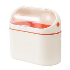 Image of Small Plastic Waste Bin with Lid Wall Mounted/desktop Trash Can Kitchen Office