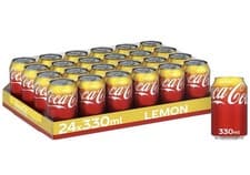 Image of Coca Cola Classic Can Lemon 330 ml (Pack of 24)