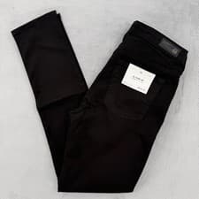 Image of AG Adriano Goldschmied B-Type 02 Cigarette Jeans Black Slim Fit Size 28 x 31