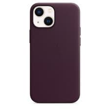 Image of Genuine Apple iPhone 13 Mini Leather MagSafe Case / Cover - Dark Cherry