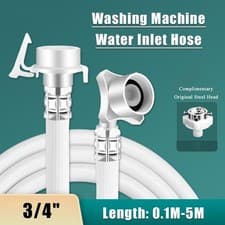 Image of 3/4" Universal Washing Machine Water Inlet Hose Extension Pipe Tube 0.1M-5M
