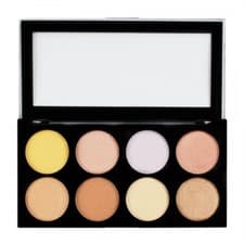 Image of New Revolution Ultra Strobe and Light Contouring Palette 8 Highlighters Set