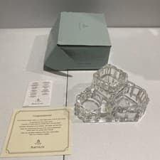 Image of New Vintage PartyLite Faceted Mini Crystal Castle P8831 Tealight Candle Holder