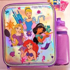Image of disney princess lunch bag and bottle