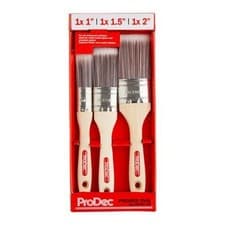 Image of ProDec 3pc Premier Oval Synthetic Paint Brush Set (12 Pack)