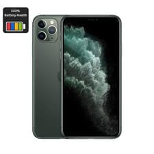 Image of Apple iPhone 11 Pro Max 256GB Midnight Green - Unlocked - 100% Battery - Good