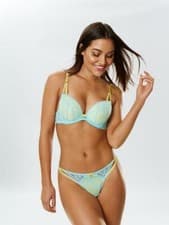 Image of Ann Summers Sexy Lace 2 Mint Plunge Bra & String - Various Sizes