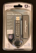 Image of iStorage datAshur 4GB USB 2.0 Secure USB Flash Drive Sealed Brand New