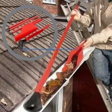 Image of 5pcs Easy to Use Gutter Cleaning Tool Drain Cleaning Kit Dirt Debris Remove