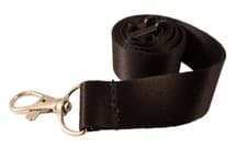 Image of Black Ultra Smooth Lanyard