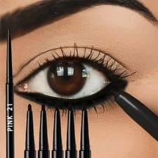 Image of 5-Pack Waterproof & Sweat-Proof Black Eyeliner Pencil -Long-Lasting, Smudge-Proo