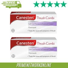 Image of 2x - Canesten Thrush Combi Soft Gel Pessary & External Cream 500mg ⭐⭐⭐⭐⭐