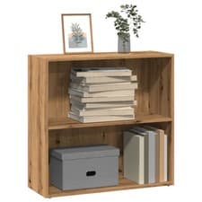 Image of WALPLUS Bookcase Artisan Oak 80x30x77cm Storage Display Shelf Unit