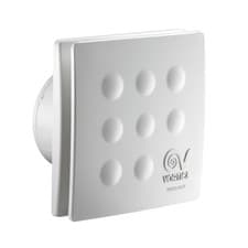 Image of 90mm Bathroom fan with Timer MFO T ABS Adjustable run-on Extractor fan 14 watts