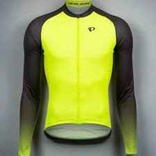 Image of Pearl Izumi Men's Attack Long Sleeves Jersey Screaming Yellow / Phantom