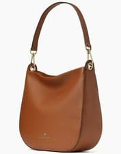 Image of Kate Spade Lexy Shoulder Bag Brown Leather Large Hobo K4659 NWT $399 Retail