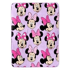 Image of Minnie Mouse Plush Throw Blanket – Soft & Cozy, 100x150cm, Many Faces Design