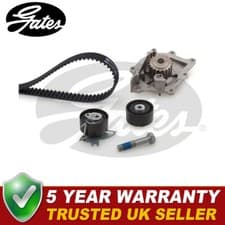 Image of Gates Timing Belt + Water Pump Kit Fits Ford Peugeot Citroen - KP25672XS