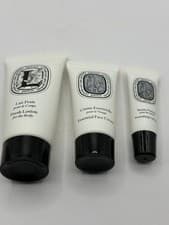 Image of Diptyque Fresh Lotion for the Body 30ml Essential Face Cream 20ml Lip Balm 5ml