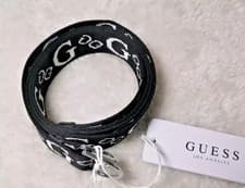 Image of Guess Iconic Logo Black Belt, One size, Adjustable·, New