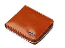 Image of RICCO Men Ultra Slim Wallet Real Italian Leather RFID Bifold Zipper Wallet S12