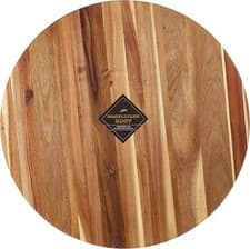 Image of LARGE 40CM CHOPPING BOARD ACACIA WOOD KITCHEN CUTTING SLICING SERVING PLATTER