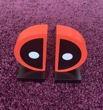 Image of Marvel Deadpool Logo Bookends From The All Killer No Filler Deadpool Collection